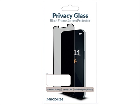 Mobilize Privacy Glass Screen Protector - Black Frame - for Samsung Galaxy A36 5G/A56 5G