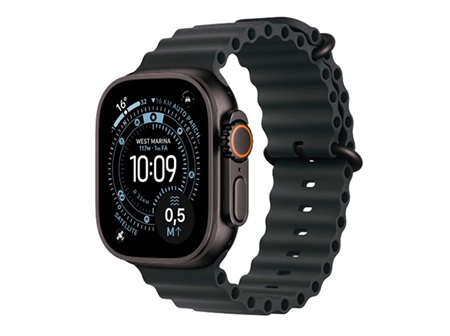 Apple Watch Ultra 3 GPS + Cellular 49mm Black Titanium Case with Black Ocean Band