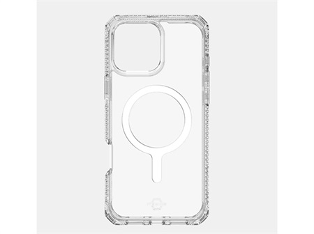 ITSKINS HYBRID MAGSAFE CLEAR cover til iPhone 16 Pro Max®. Gennemsigtig
