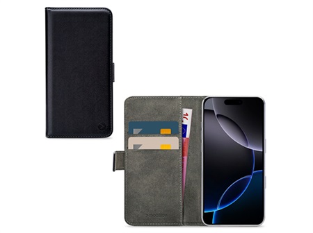 Mobilize Classic Gelly Wallet Book Case Apple iPhone 16 Pro Max Black