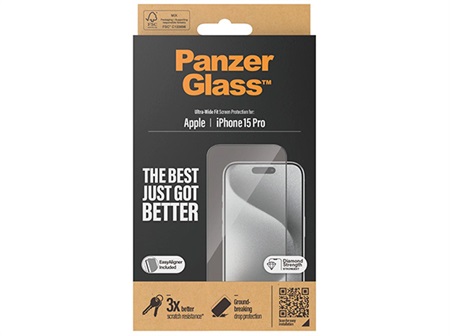 PANZERGLASS™ IPHONE 15 PRO | ULTRA-WIDE FIT M. EASYALIGNER