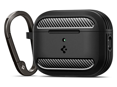 Spigen Rugged Armor, matte black - AirPods Pro 3
