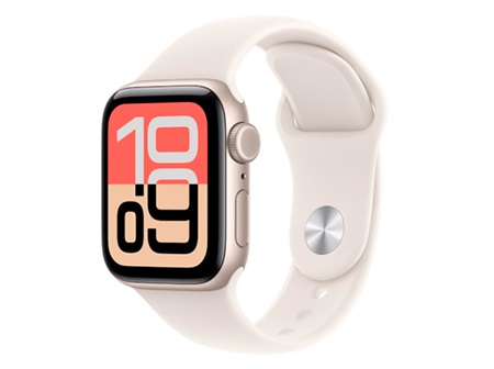 Apple Watch SE 3 GPS 40mm Starlight Aluminium Case with Starlight Sport Band - M/L