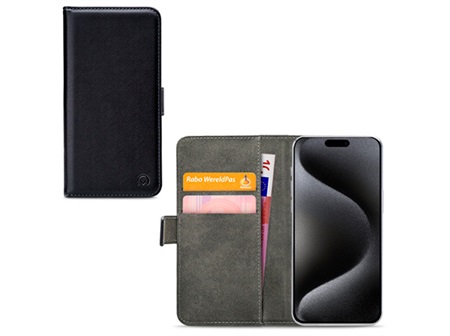 Mobilize Classic Gelly Wallet Book Case Apple iPhone 15 Pro Max Black