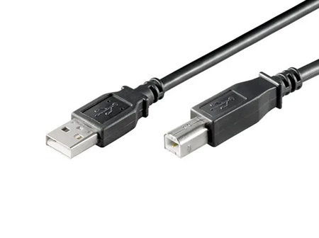 USB 2.0 A til B, 5m